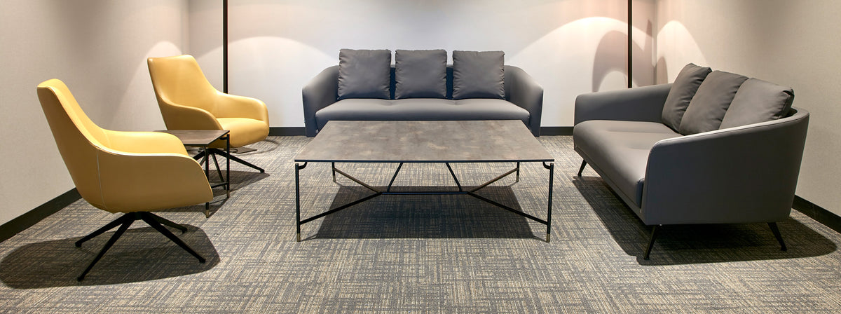 Boom Upholstery Sofa by B&T, showing boom upholstery sofas in live shot.