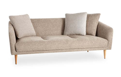 Boom Upholstery Sofa by B&T - Beige Nino Fabric.