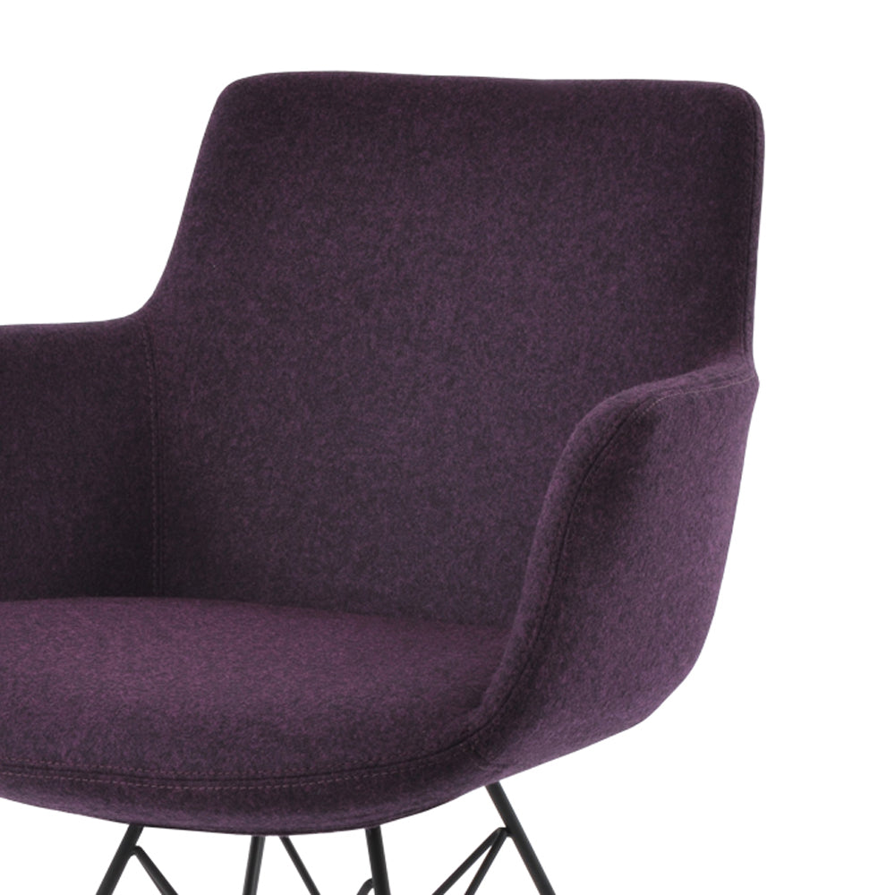 Bottega Tower Armchair by SohoConcept. showing closeup view of bottega tower armchair.