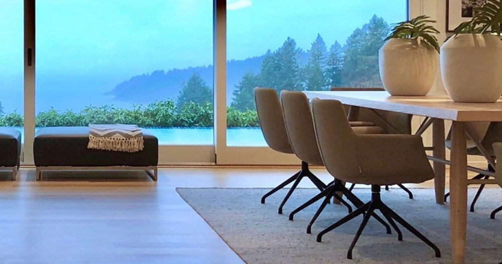 Bottega Spider Swivel Armchair by SohoConcept, showing bottega spider swivel armchairs in live shot.