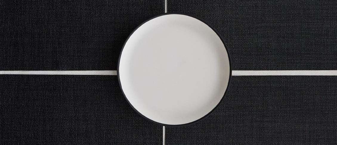 Boucle Tabletop Placemat by Chilewich, showing closeup view of boucle tabletop placemats in live shot.