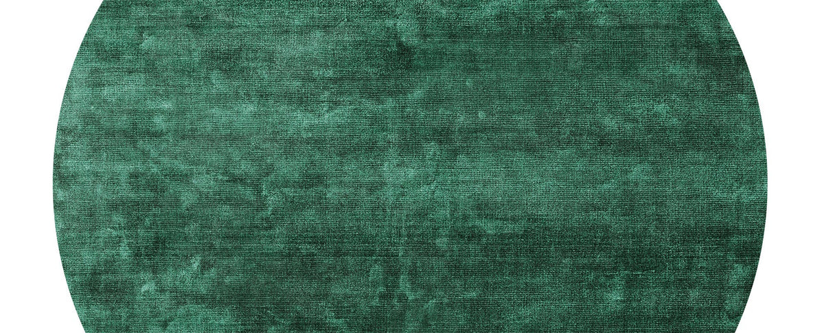 Boyar Vida BA22 Rug by Second Studio, showing closeup view of boyar vida ba22 rug by second studio in emerald.