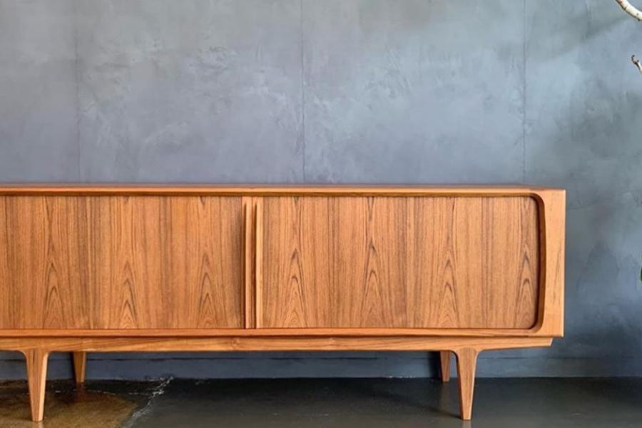 BPS 83" Sideboard No. 142 by Bernh. Pedersen & Son, showing bps 83" sideboard no. 142 in live shot.