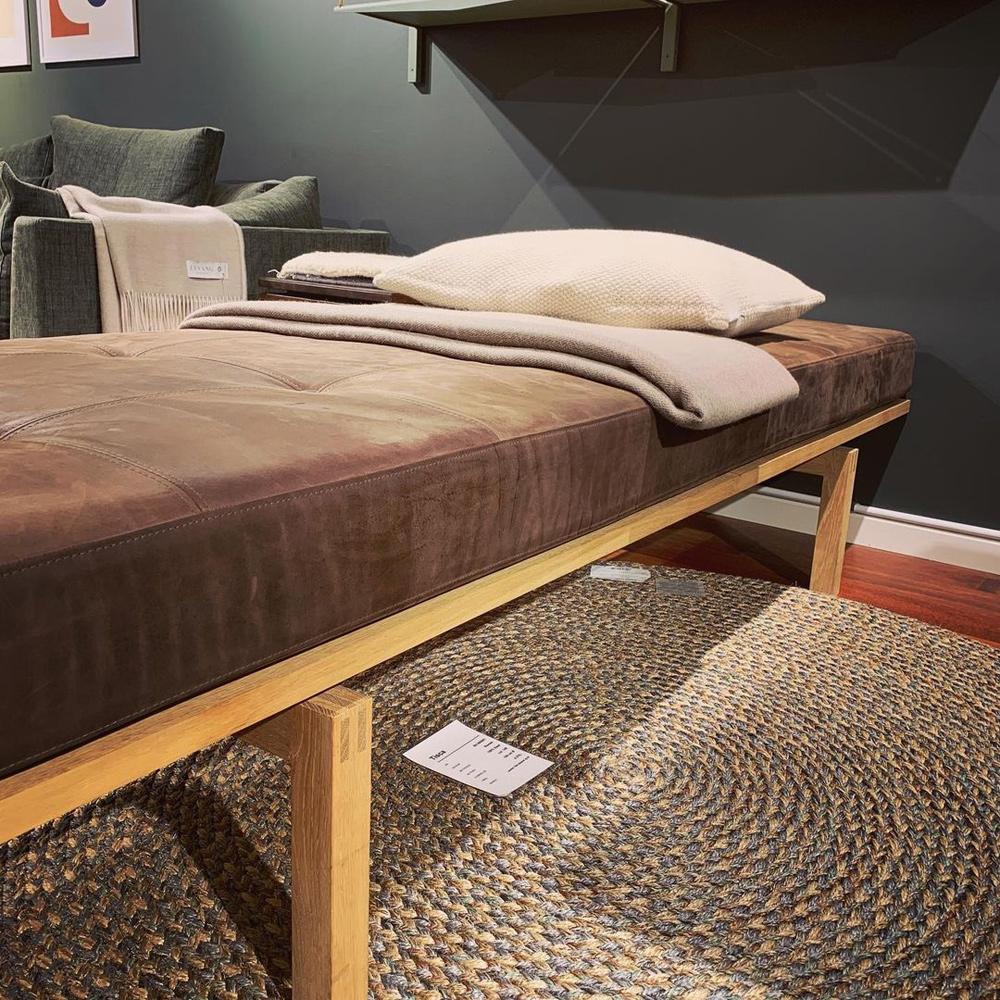 BPS Daybed No. 117 by Berhn Pedersen & Son, showing bps daybed no 115 with cushion in live shot.