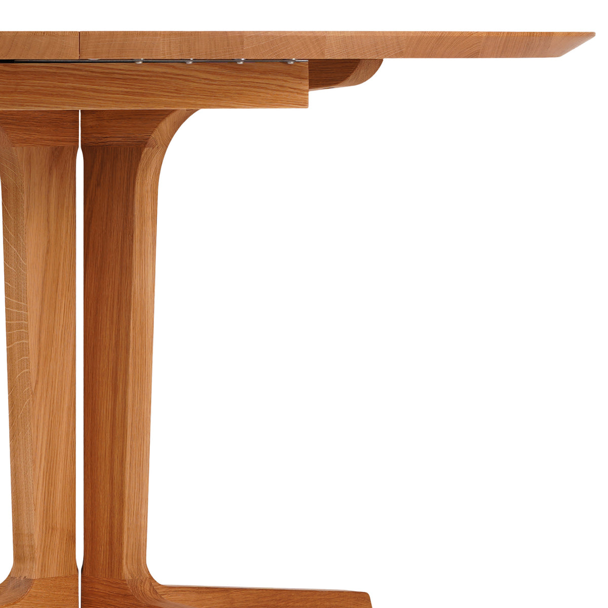 BPS Shaker Wood Table No. 178 by Bernh. Pedersen & Son, showing closeup view of bps shaker wood table no. 178 in solid walnut/none.