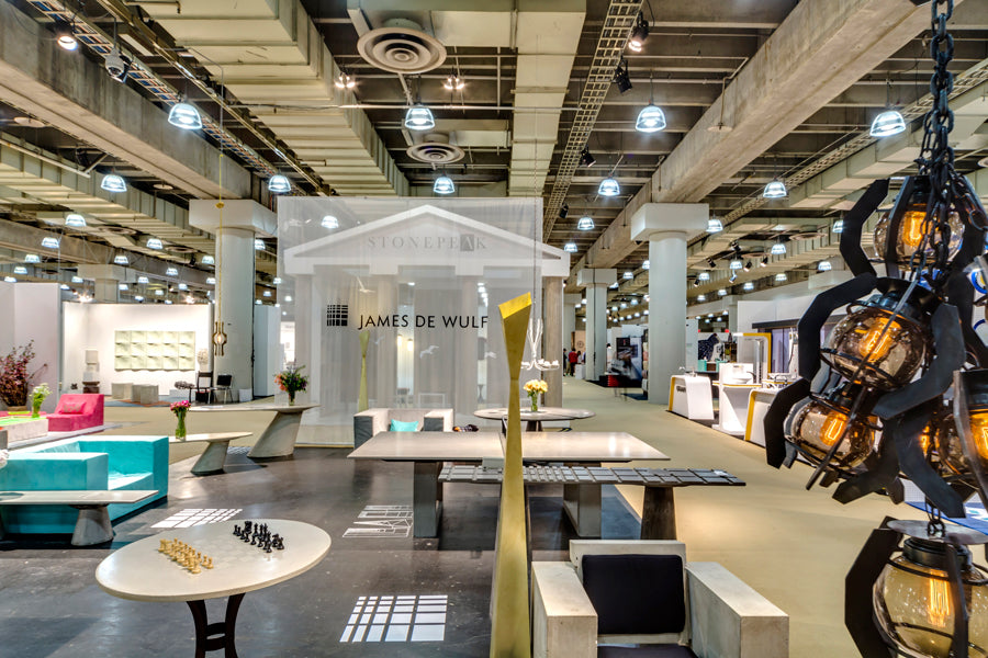 James De Wulf Brass Floor Lamp by De Wulf, showing brass floor lamp in live shot.