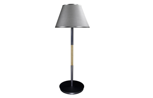 Breeze Floor Lamp by Harbour - Asteroid Aluminum + Batyline Silver.