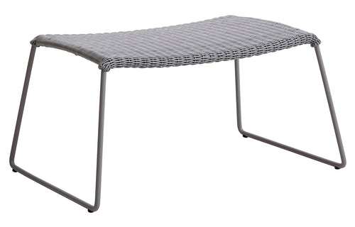 Breeze footstool by Cane-Line - Light Grey Fiber Weave.
