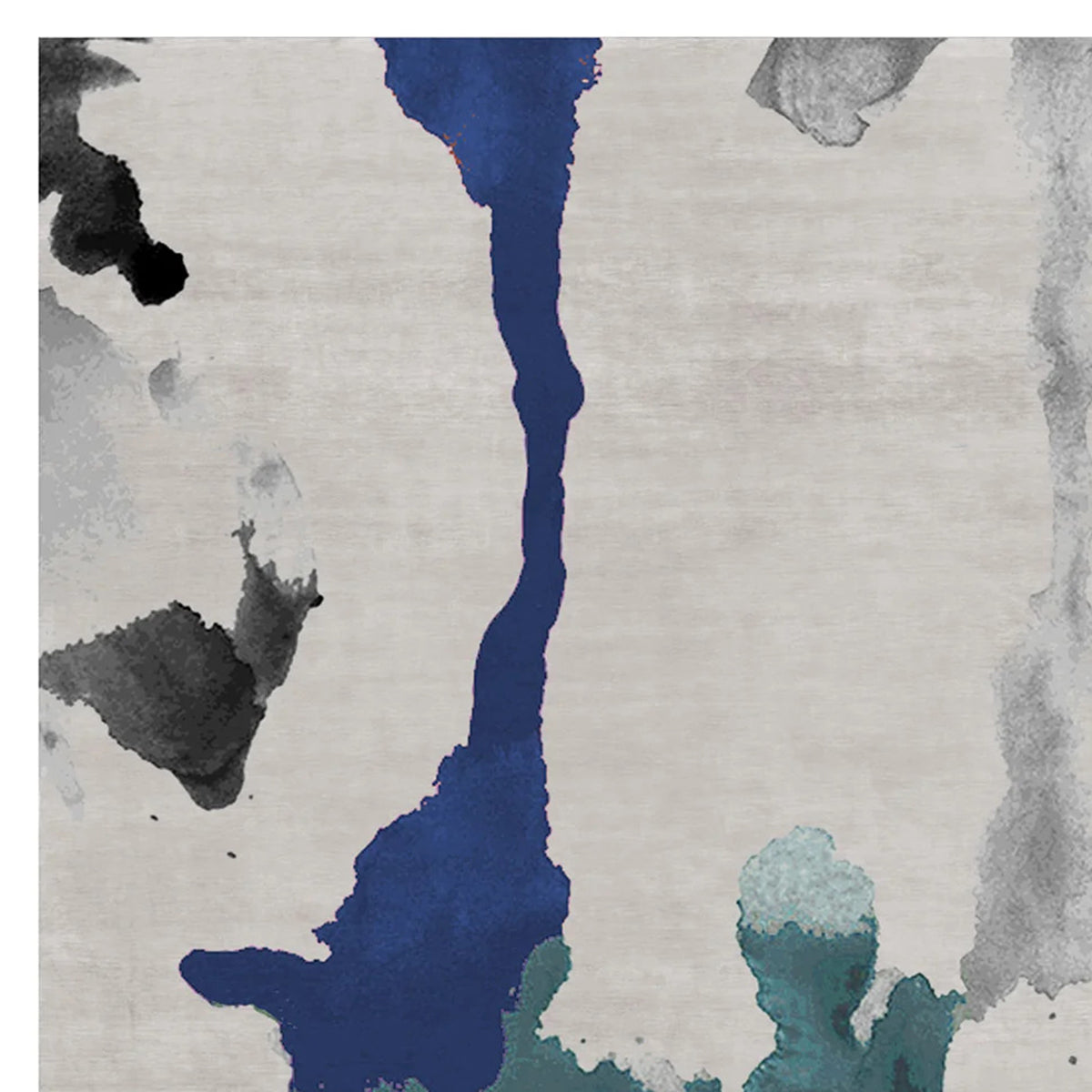 Brizio Crudo No 191 BO191 Rug by Second Studio, showing closeup view of brizio crudo no 191 bo191 rug by second studio in rectangular/multi colors.