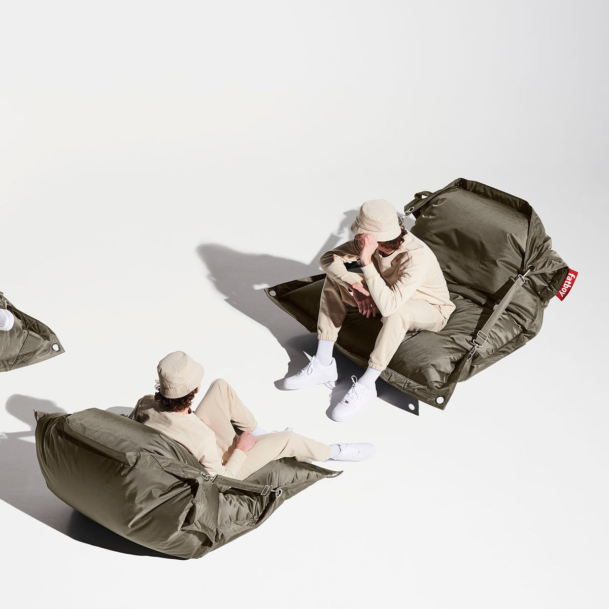 Buggle-Up Bean Bag by Fatboy, showing buggle-up bean bags in live shot.