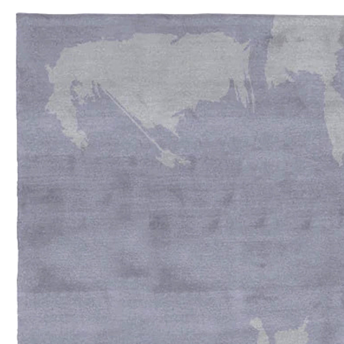 Caccia CS101 Rug by Second Studio, showing closeup view of caccia cs101 rug by second studio in ash and mid grey.