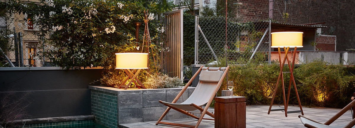 Cala Floor Lamp by Marset, showing cala floor lamp in live shot.