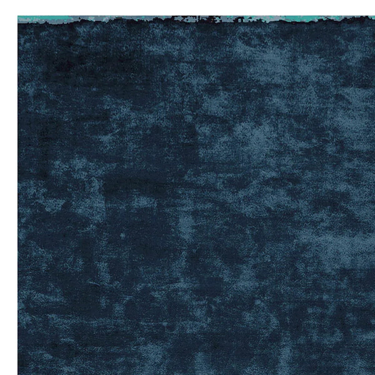Cameleon CN90 Rug by Second Studio, showing closeup view of cameleon cn90 rug by second studio in blue & turquoise.