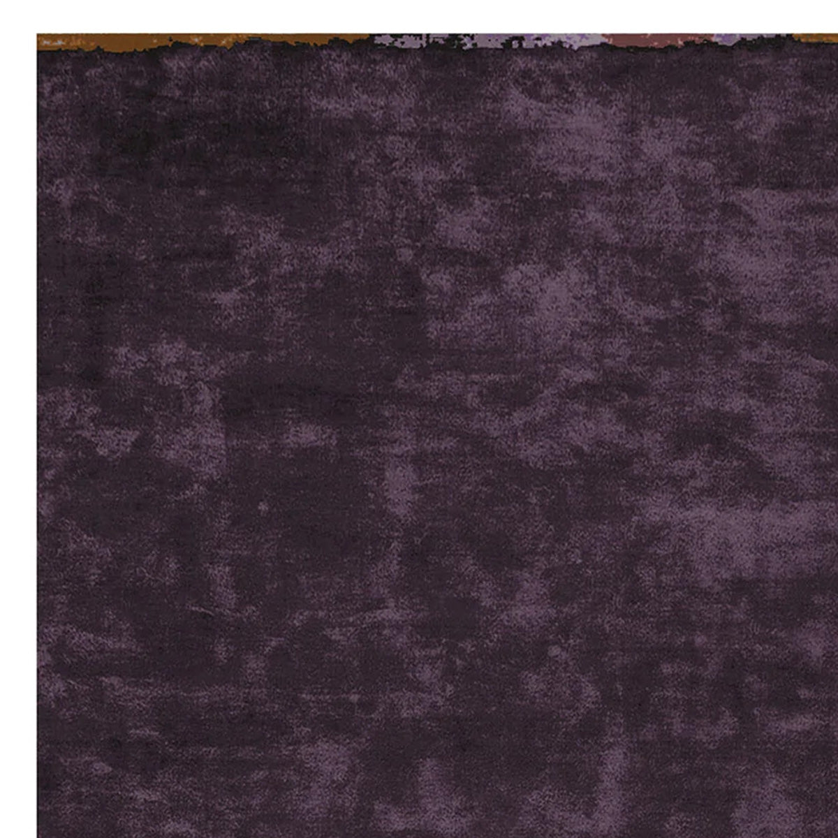 Cameleon CN93 Rug by Second Studio, showing closeup view of cameleon cn93 rug by second studio in purple & rust.