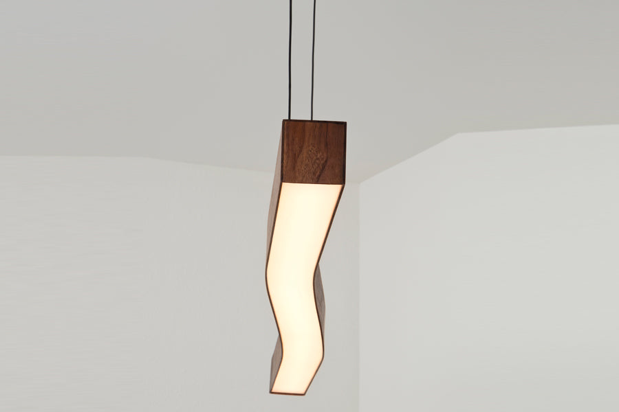 Camur LED Linear Pendant by Cerno, showing camur led linear pendant in live shot.