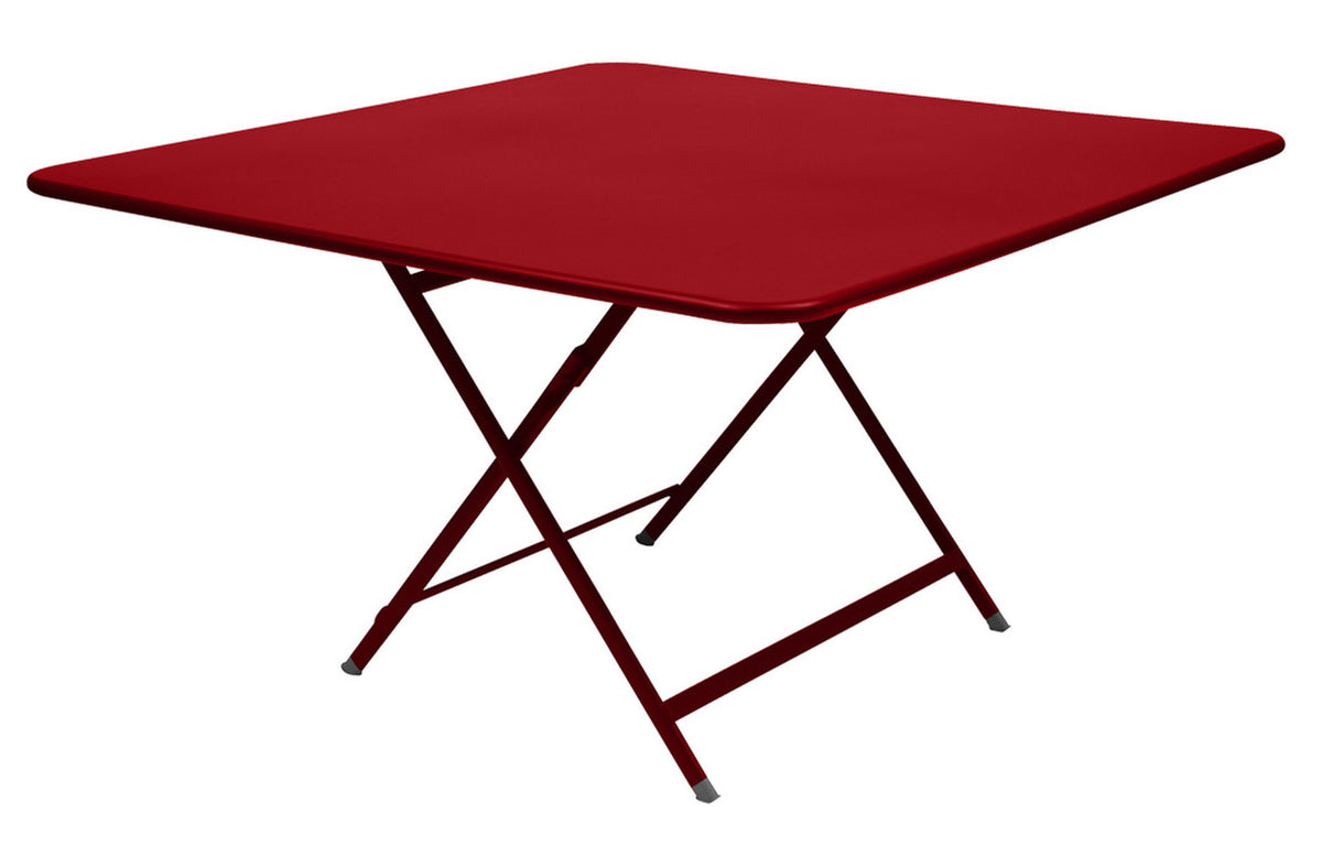 Caractere Tables by Fermob - 50" x 50", Poppy Red.