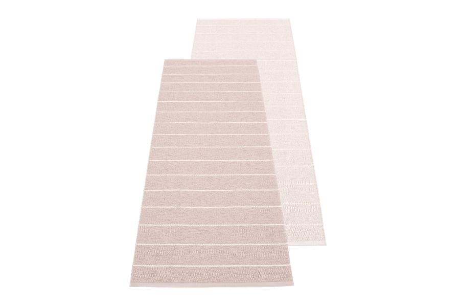 Carl Pale Rose Rug by Pappelina, showing carl pale rose & ballet rug.
