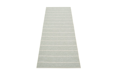 Carl Sage & Seagrass Rug by Pappelina - 2.25' x 6'.