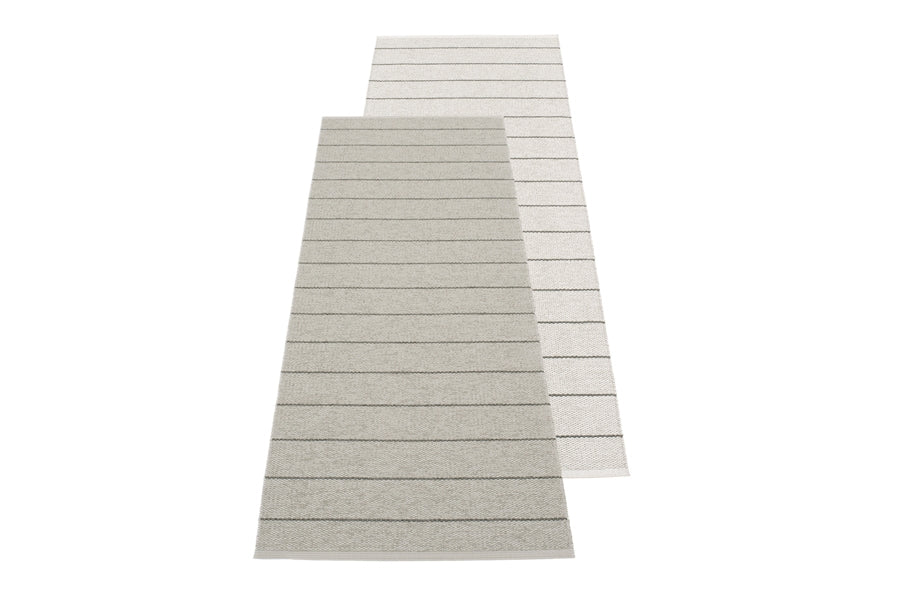 Carl Warm Grey & Fossil Grey Rug by Pappelina, showing carl warm grey & fossil grey rug.
