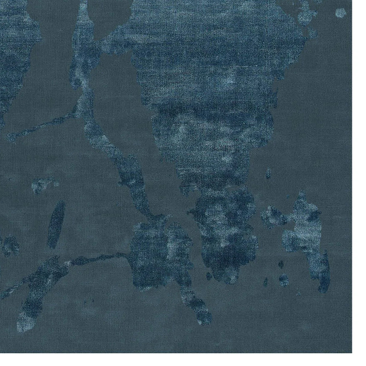 Cascina No 40 CO40 Rug by Second Studio, showing closeup view of cascina no 40 co40 rug by second studio in rectangular/dark denim blue.