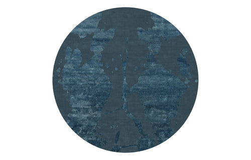 Cascina No 40 CO40 Rug by Second Studio - Round/Dark Denim Blue.