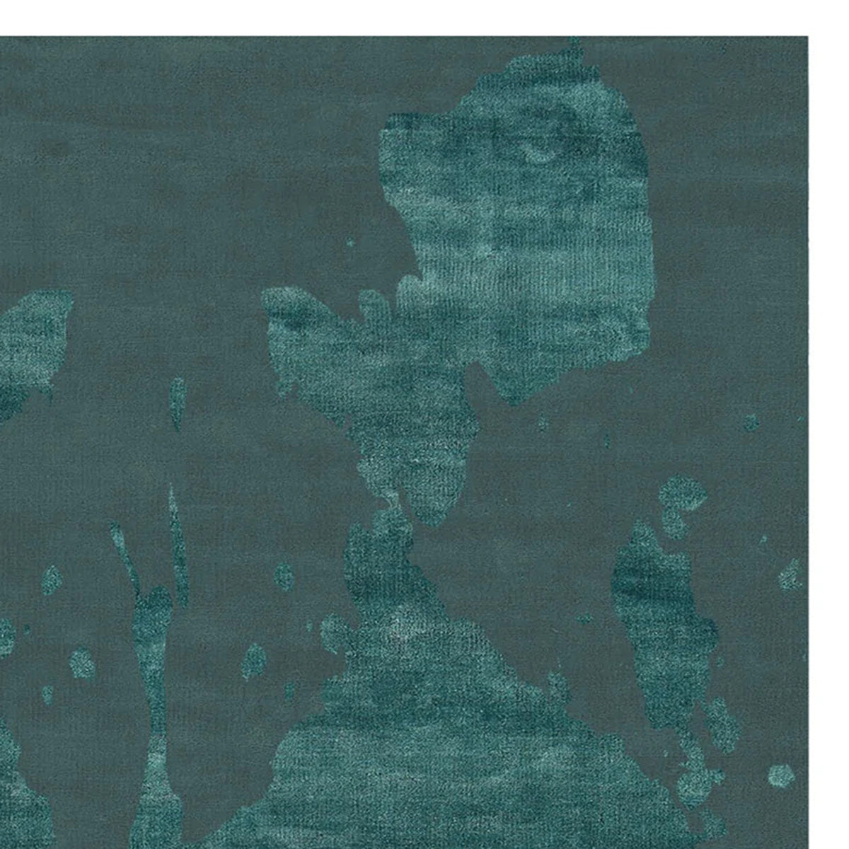 Cascina No 41 CO41 Rug by Second Studio, showing closeup view of cascina no 41 co41 rug by second studio in rectangular/emerald green.