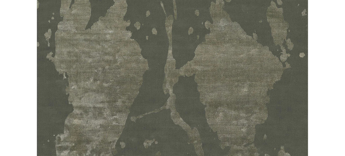 Cascina No 42 CO42 Rug by Second Studio, showing closeup view of cascina no 42 co42 rug by second studio in rectangular/dark olive green.