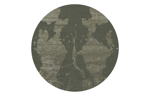 Cascina No 42 CO42 Rug by Second Studio - Round/Dark Olive Green.