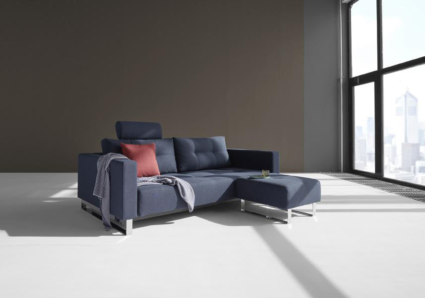 Cassius D.E.L. Sofa Bed by Innovation, showing cassius d.e.l sofa bed in live shot.