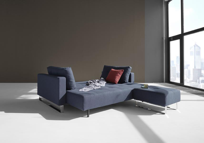 Cassius D.E.L. Sofa Bed by Innovation, showing cassius d.e.l sofa bed in live shot.