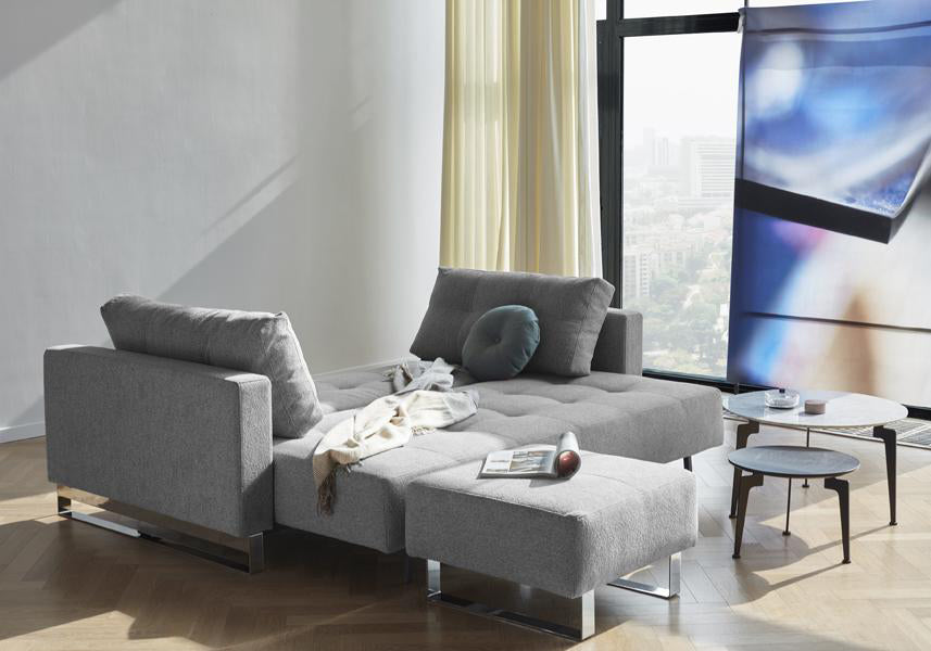 Cassius D.E.L. Sofa Bed by Innovation, showing cassius d.e.l sofa bed in live shot.