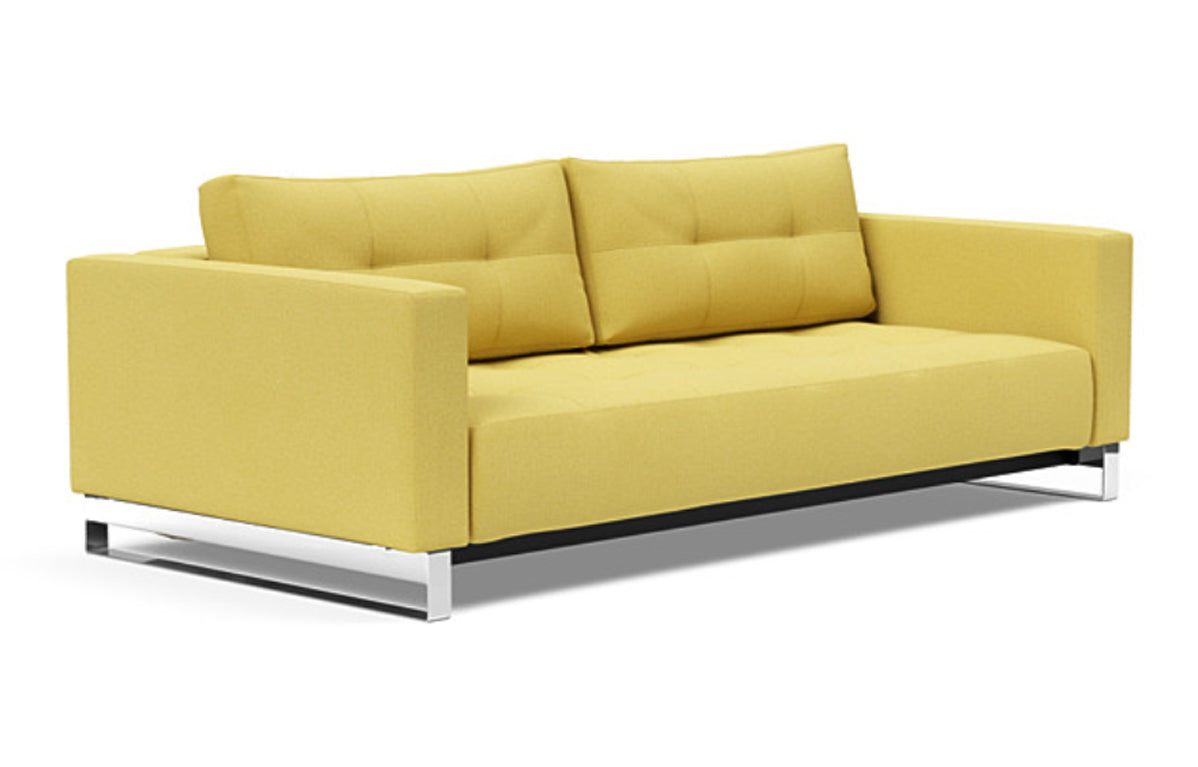 Cassius D.E.L. Sofa Bed by Innovation - 554 Soft Mustard Flower.