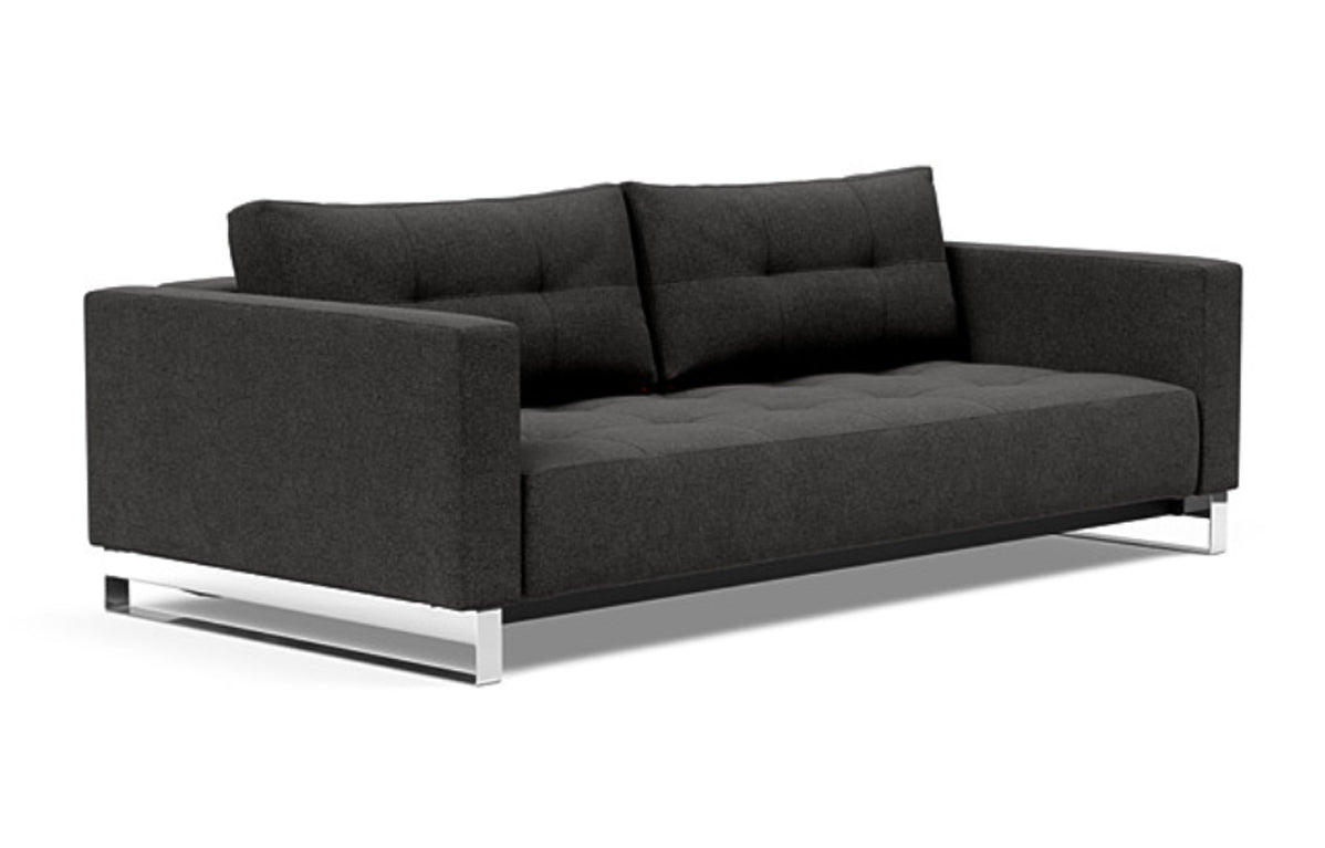 Cassius D.E.L. Sofa Bed by Innovation - 577 Kenya Dark Grey.
