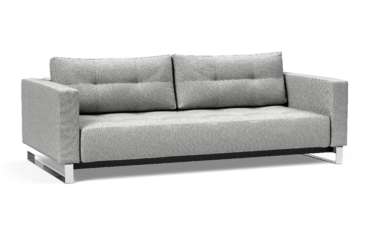 Cassius D.E.L. Sofa Bed by Innovation - 590 Micro Check Grey.