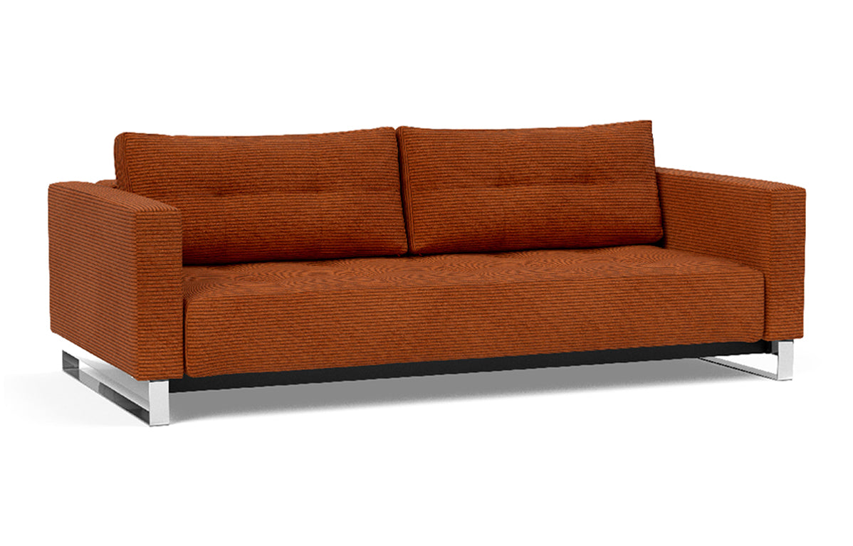 Cassius D.E.L. Sofa Bed by Innovation - 595 Corduroy Burnt Orange.