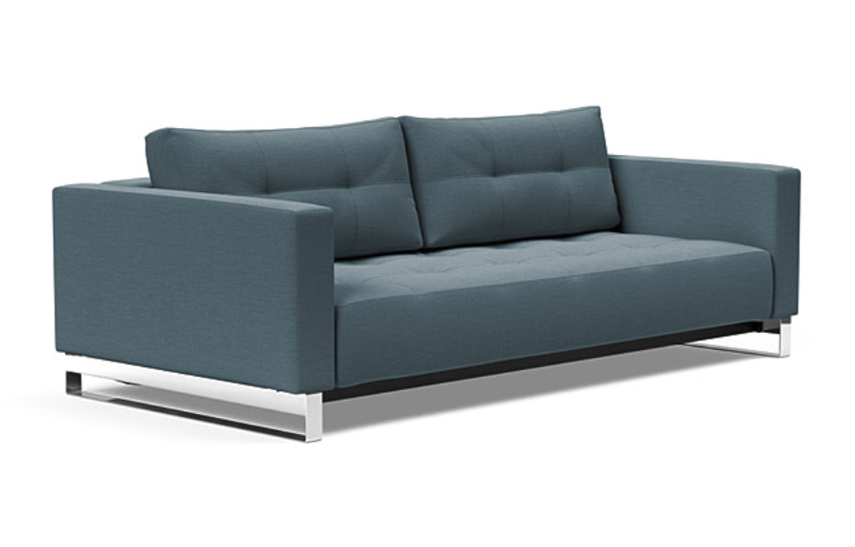 Cassius D.E.L. Sofa Bed by Innovation - 573 Vivus Dusty Blue.