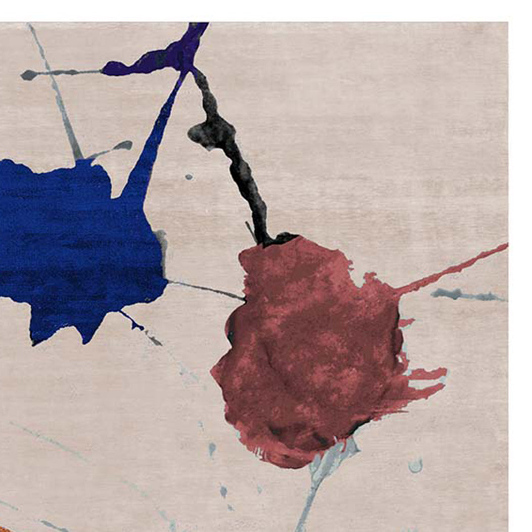 Castelli Nivole No 106 CO106 Rug by Second Studio, showing closeup view of castelli nivole no 106 co106 rug by second studio in multi colors.