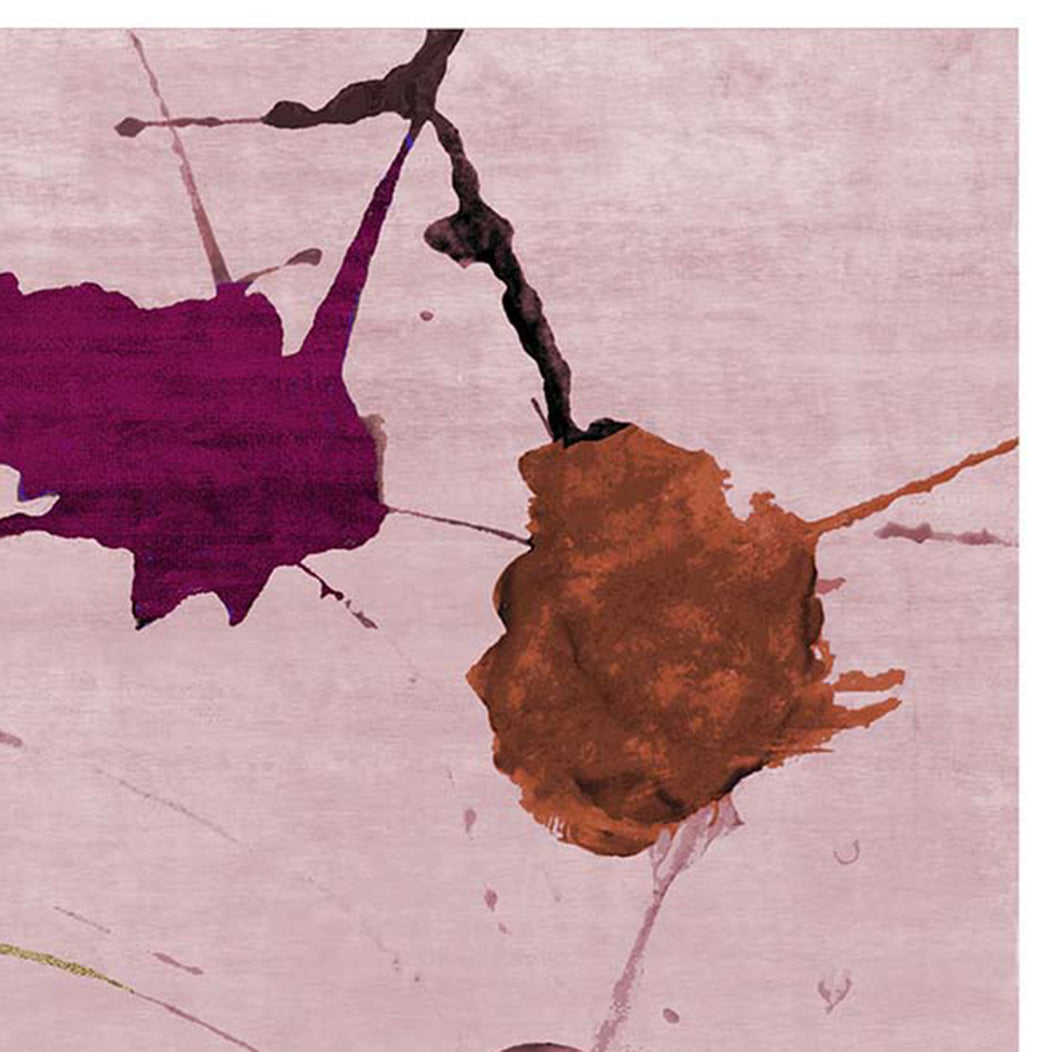 Castelli Nivole No 107 CO107 Rug by Second Studio, showing closeup view of castelli nivole no 107 co107 rug by second studio in multi colors.