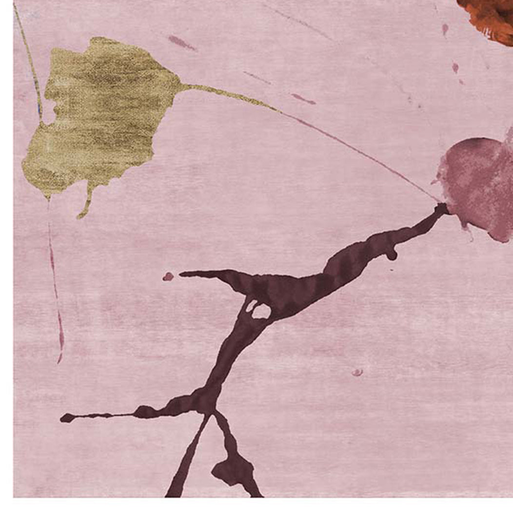 Castelli Nivole No 107 CO107 Rug by Second Studio, showing closeup view of castelli nivole no 107 co107 rug by second studio in multi colors.