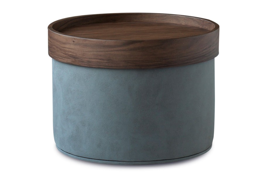 Celine Pouf by SohoConcept, showing celine pouf with tray.
