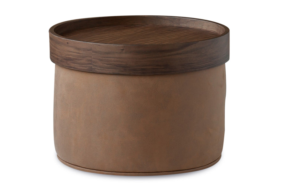 Celine Pouf by SohoConcept, showing celine pouf with tray.