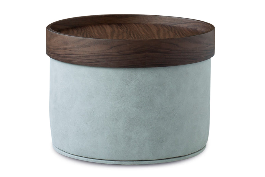 Celine Pouf by SohoConcept, showing celine pouf with tray.