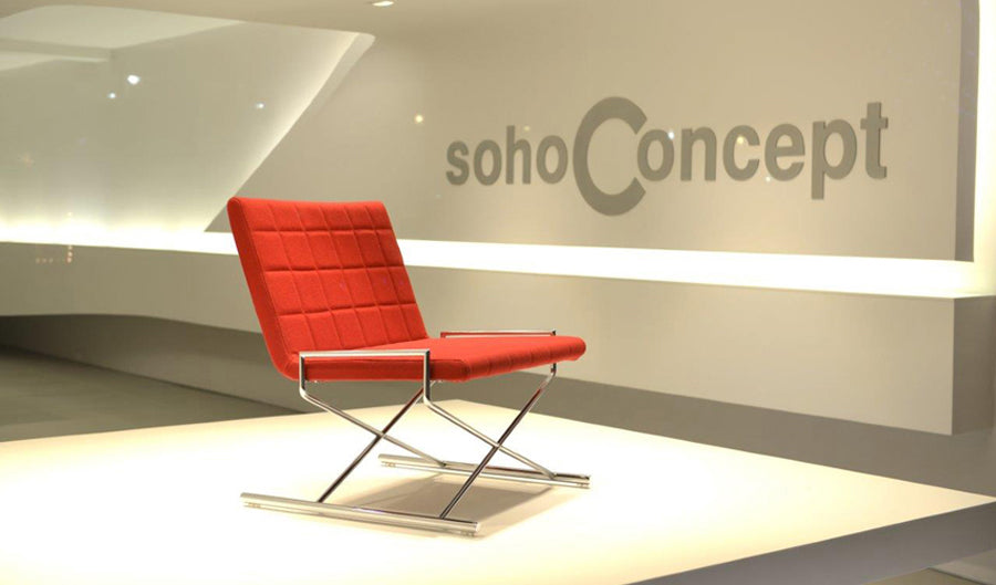 Chelsea X Chair by SohoConcept, showing live shoot of the chair.
