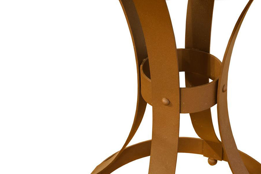 James De Wulf Chess Table by De Wulf, showing chess table in natural tone concrete.