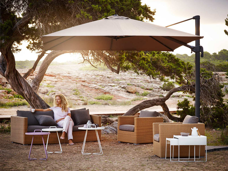 Chester 3 Seater Lounge Sofa by Cane-Line, showing chester 3-seater lounge sofa in live shot.