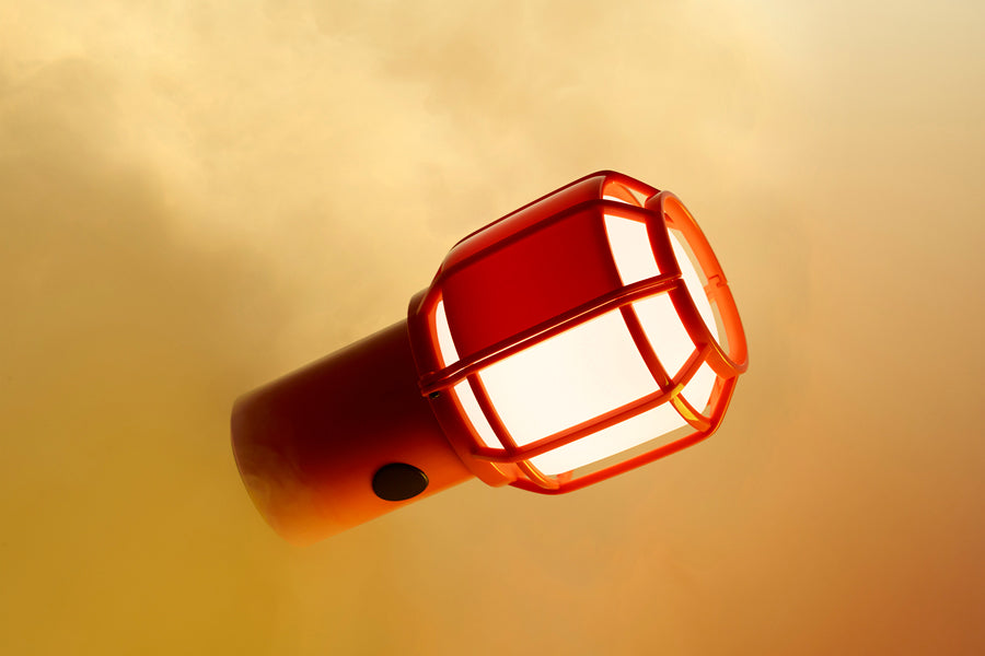 Chispa Portable Lamp by Marset, showing chispa portable lamp in live shot.