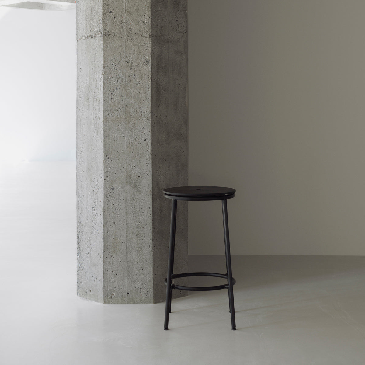 Circa Barstool by Normann Copenhagen, showing circa barstool in live shot.