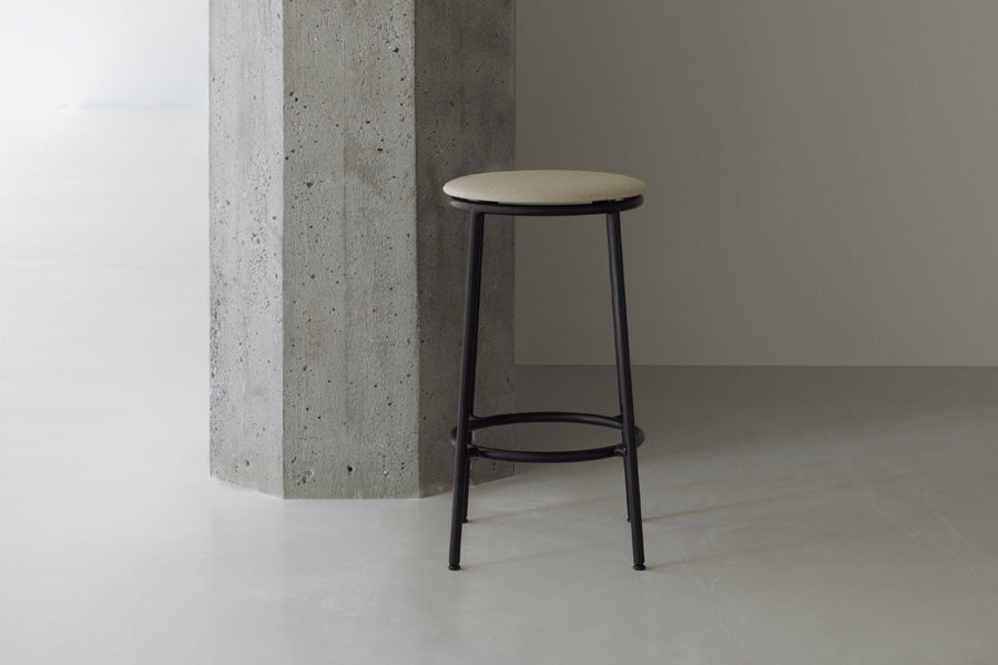 Circa Barstool by Normann Copenhagen, showing circa barstool in live shot.