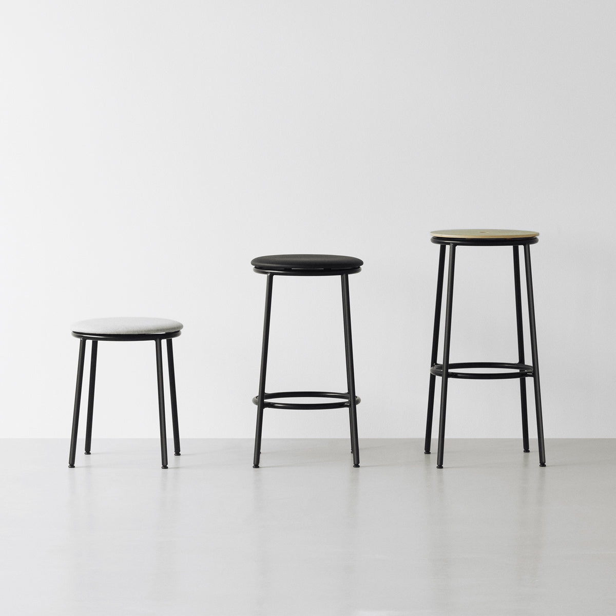Circa Stool by Normann Copenhagen, showing circa stool in live shot.