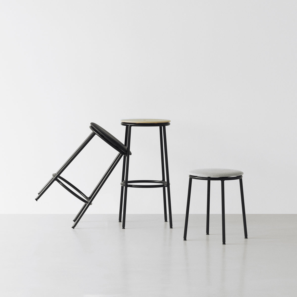 Circa Stool by Normann Copenhagen, showing circa stool in live shot.